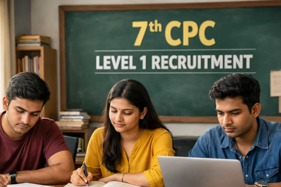 Level 1 recruitment 2026 students preparing for 7th CPC exam